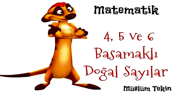 4. Sınıf Matematik Sayıları Okuma ve Yazma Çalışması