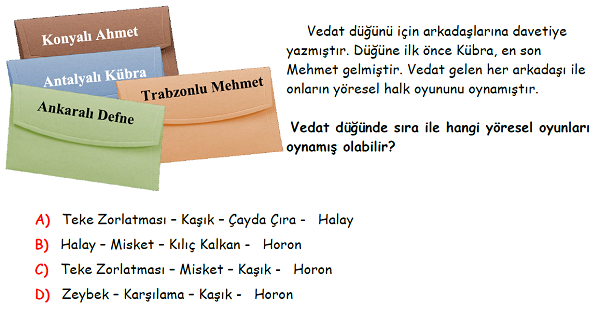 4.Sınıf Sosyal Bilgiler Geçmişimi Öğreniyorum Ünitesi Yeni Nesil Sorular-1