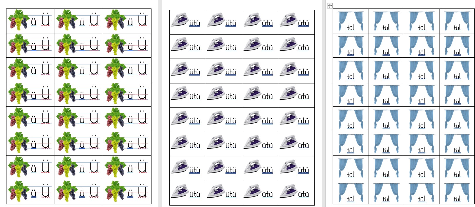 1. Sınıf İlk Okuma Yazma Ü Sesi Defter Çalışması