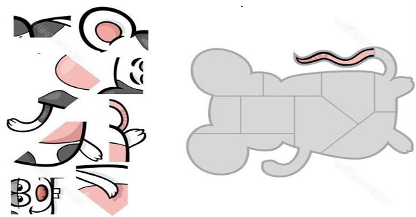 Puzzle Kes-Yapıştır  (Fare) Etkinliği 4