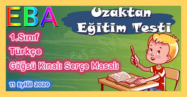 1.Sınıf Türkçe Göğsü Kınalı Serçe Masalı Uzaktan Eğitim Testi pdf