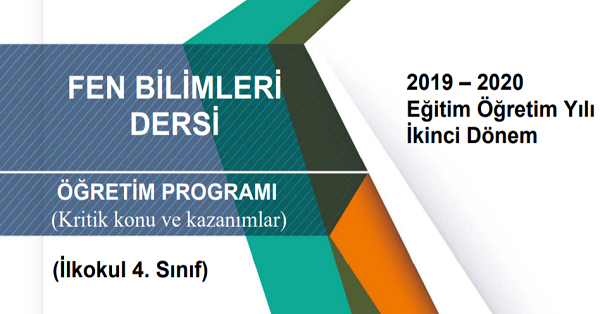 4.Sınıf Fen Bilimleri Telafi Programı, Konu ve Kazanımları