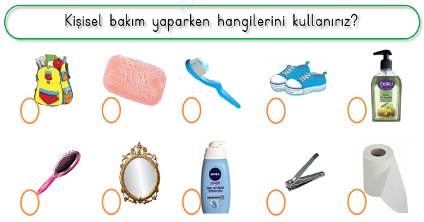 1.Sınıf Hayat Bilgisi Bakımlıyım Sağlıklıyım Etkinliği