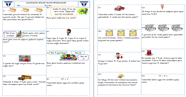 2.Sınıf - Matematik - Bölme Problemleri-3