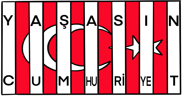 Boya Katla Etkinliği Türk Bayrağı (Agamograf)