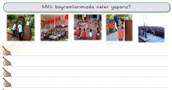 1.Sınıf Hayat Bilgisi Milli Bayramlarımız Etkinliği