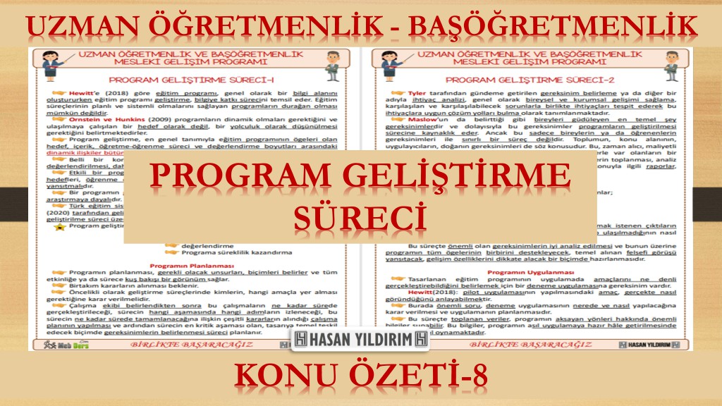 Program Geliştirme Süreci (Konu Özeti-8)