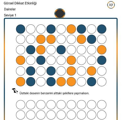 Görsel Dikkat Etkinliği 10 - Seviye 1