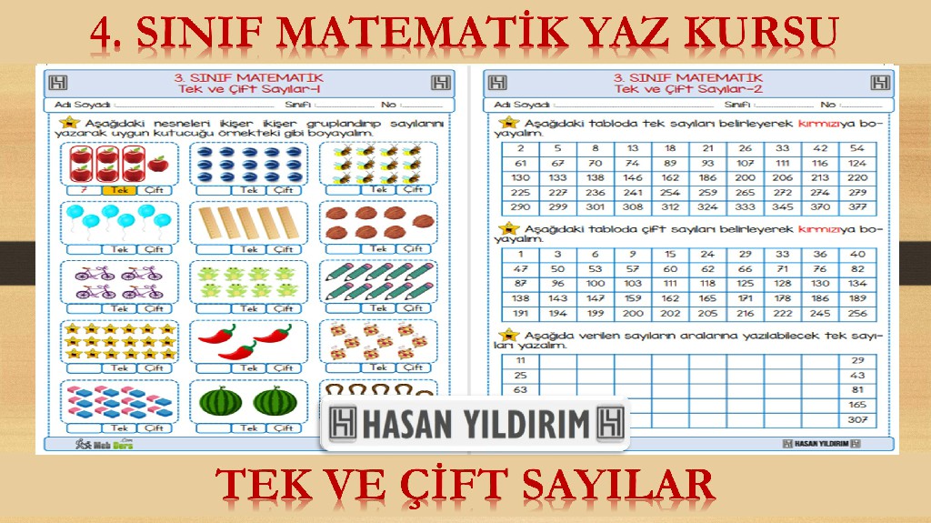 4.Sınıf Matematik Yaz Kursu - Tek ve Çift Sayılar (3.Sınıf Tekrarı)