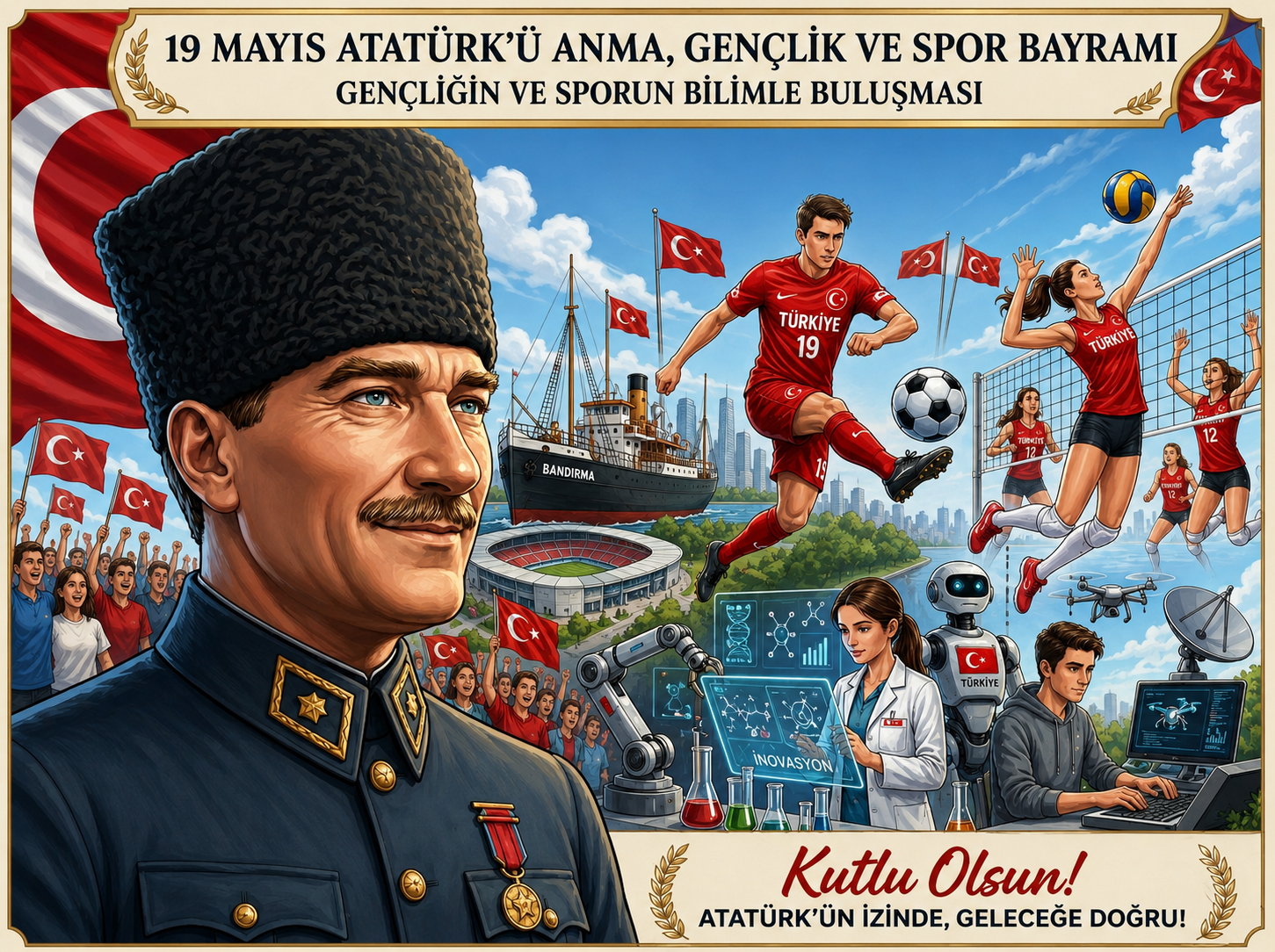 19 Mayıs Afişi 25 Sayfalık
