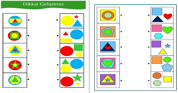 Dikkat Geliştirme 1 (Eşleştirme)
