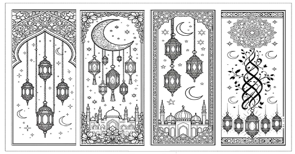 Ramazan Ayı Kitap Ayracı Boyayalım (24 Çeşit)