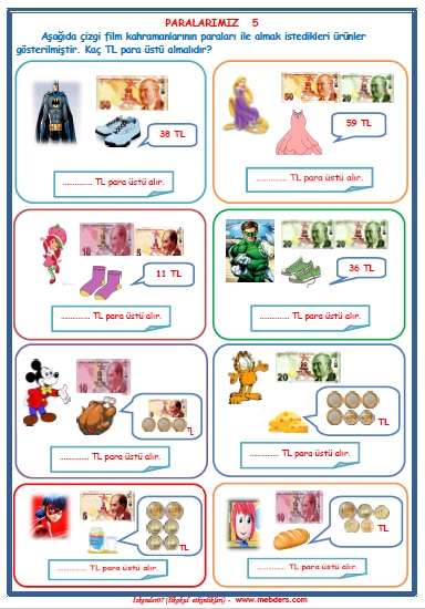 2.Sınıf Matematik Paralarımız  5