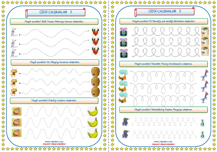 1.SINIF ÇİZGİ ÇALIŞMALARI  5