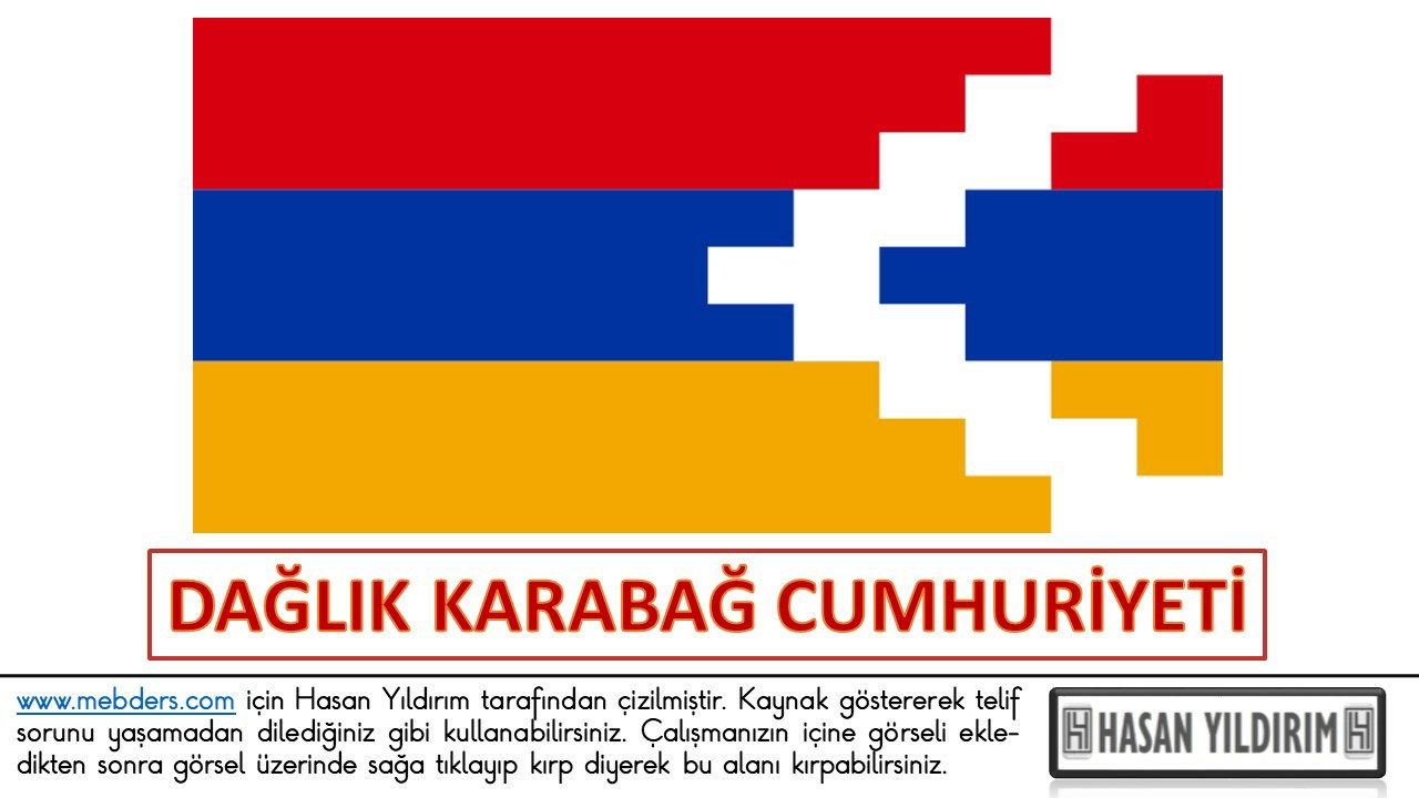 Dağlık Karabağ Cumhuriyeti Bayrağı PNG