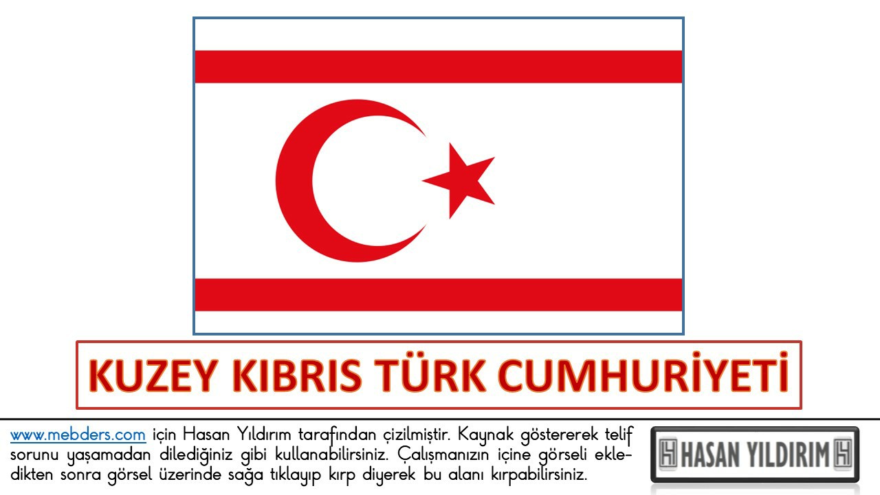 Kuzey Kıbrıs Türk Cumhuriyeti (KKTC) Bayrağı PNG