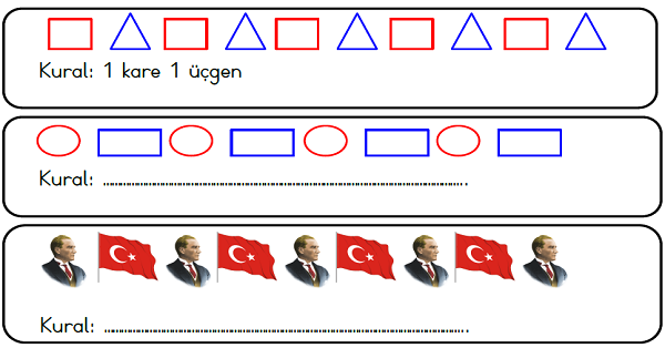 1.Sınıf Matematik Geometrik Örüntü-1