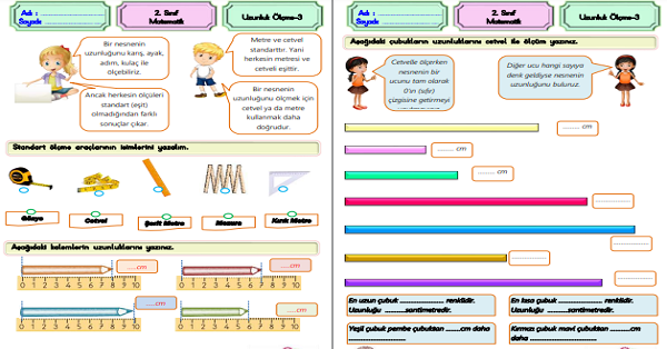 2.Sınıf Matematik Uzunluk Ölçüleri-3