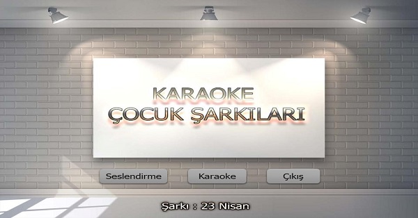 23 Nisan Karaoke Çocuk Şarkısı