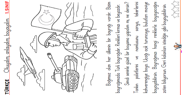 1. Sınıf Türkçe Oku - Anla - Boya -25
