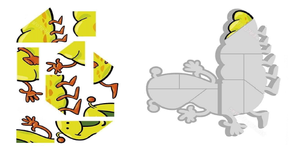 Puzzle Kes-Yapıştır  (Tırtıl) Etkinliği 9