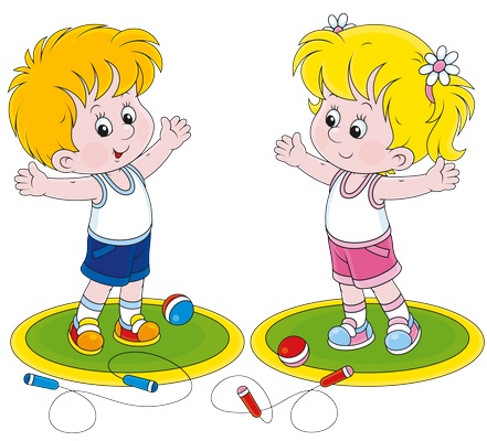 Clipart spor yapan çocuklar resmi png