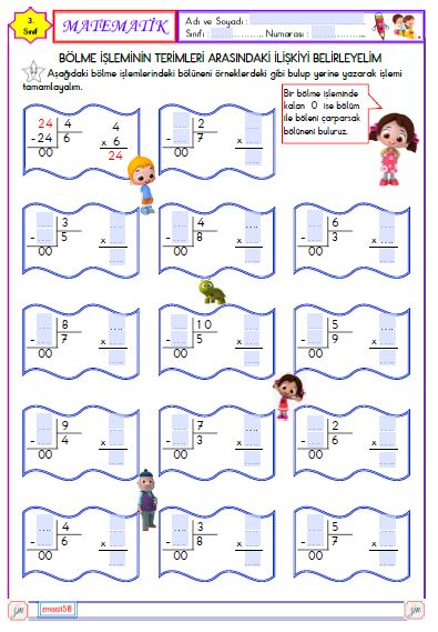 3.Sınıf Matematik Bölüneni Bulma 1