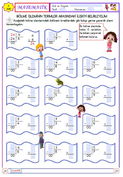 3.Sınıf Matematik Bölüneni Bulma 1