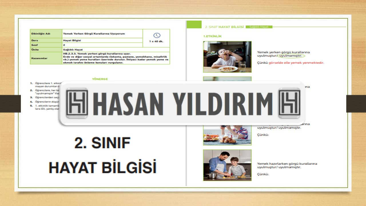 2.Sınıf Hayat Bilgisi Telafi Eğitim Etkinlik Kitabı