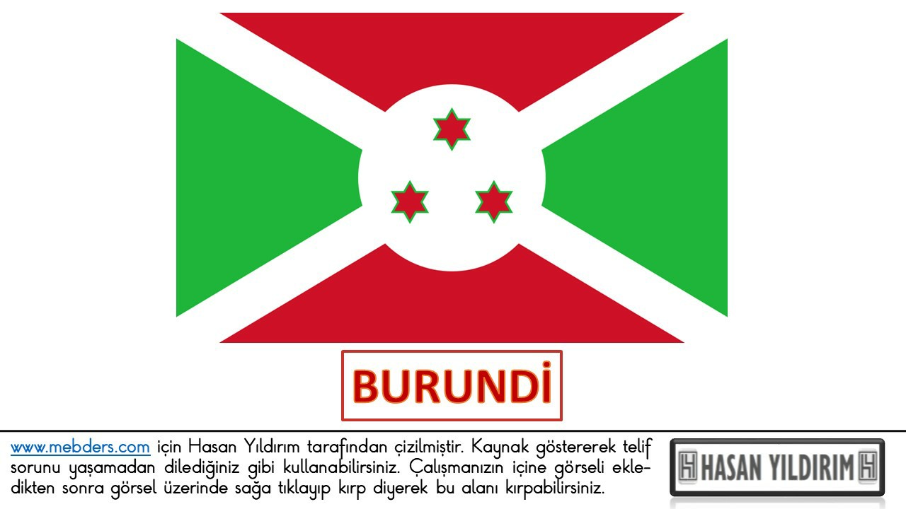 Burundi Bayrağı PNG