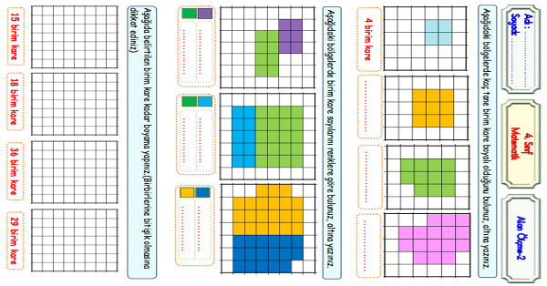 4.Sınıf Matematik Alan Ölçme -2