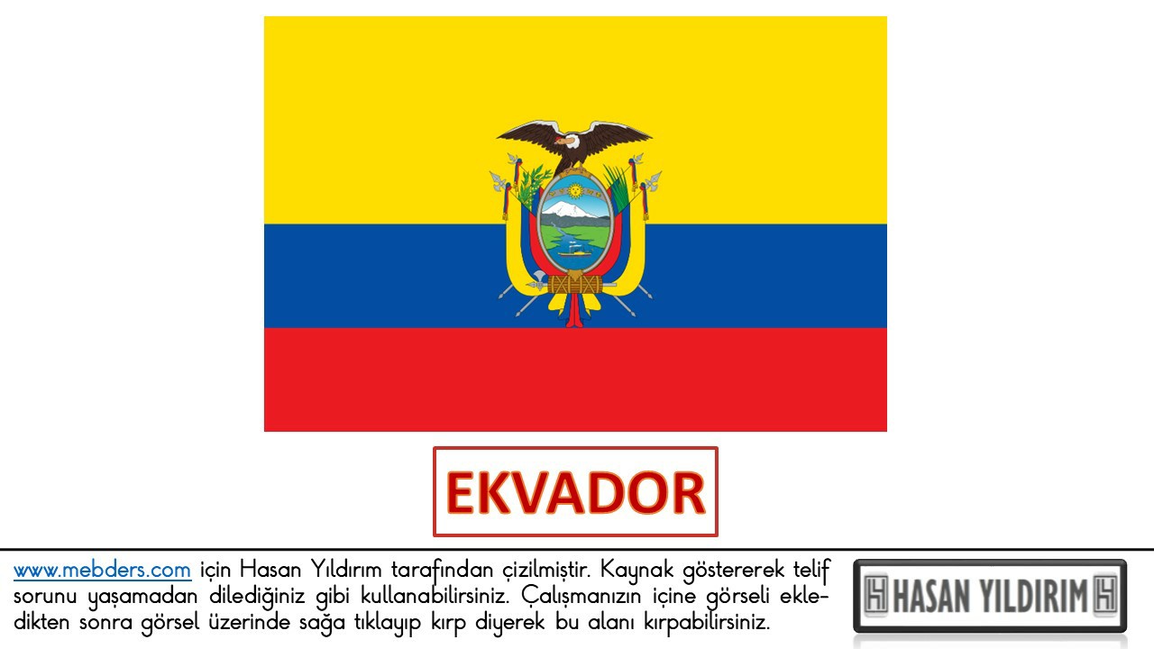 Ekvador Bayrağı PNG
