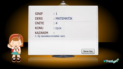 1.Sınıf Matematik Eşlik Sunusu