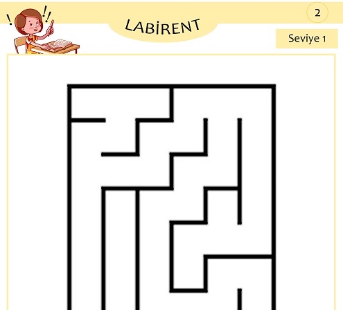 Seviye 1 - Labirent Bulmaca Etkinliği 2