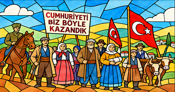 Cumhuriyeti Biz Böyle Kazandık Boyama Sayfası
