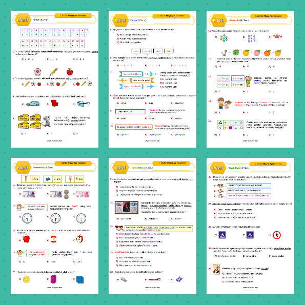 1. Sınıf - Mayıs Ayı Deneme Sınavı