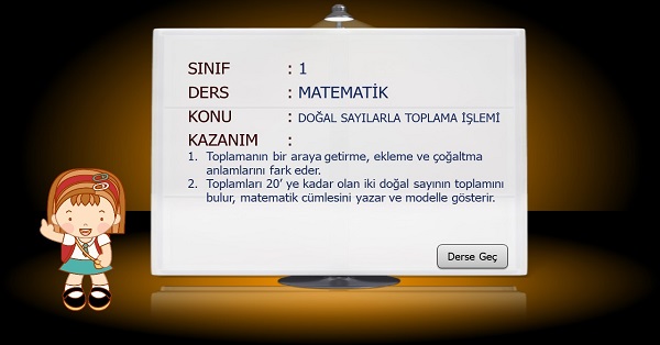 1.Sınıf Matematik Doğal Sayılarla Toplama İşlemi Sunusu