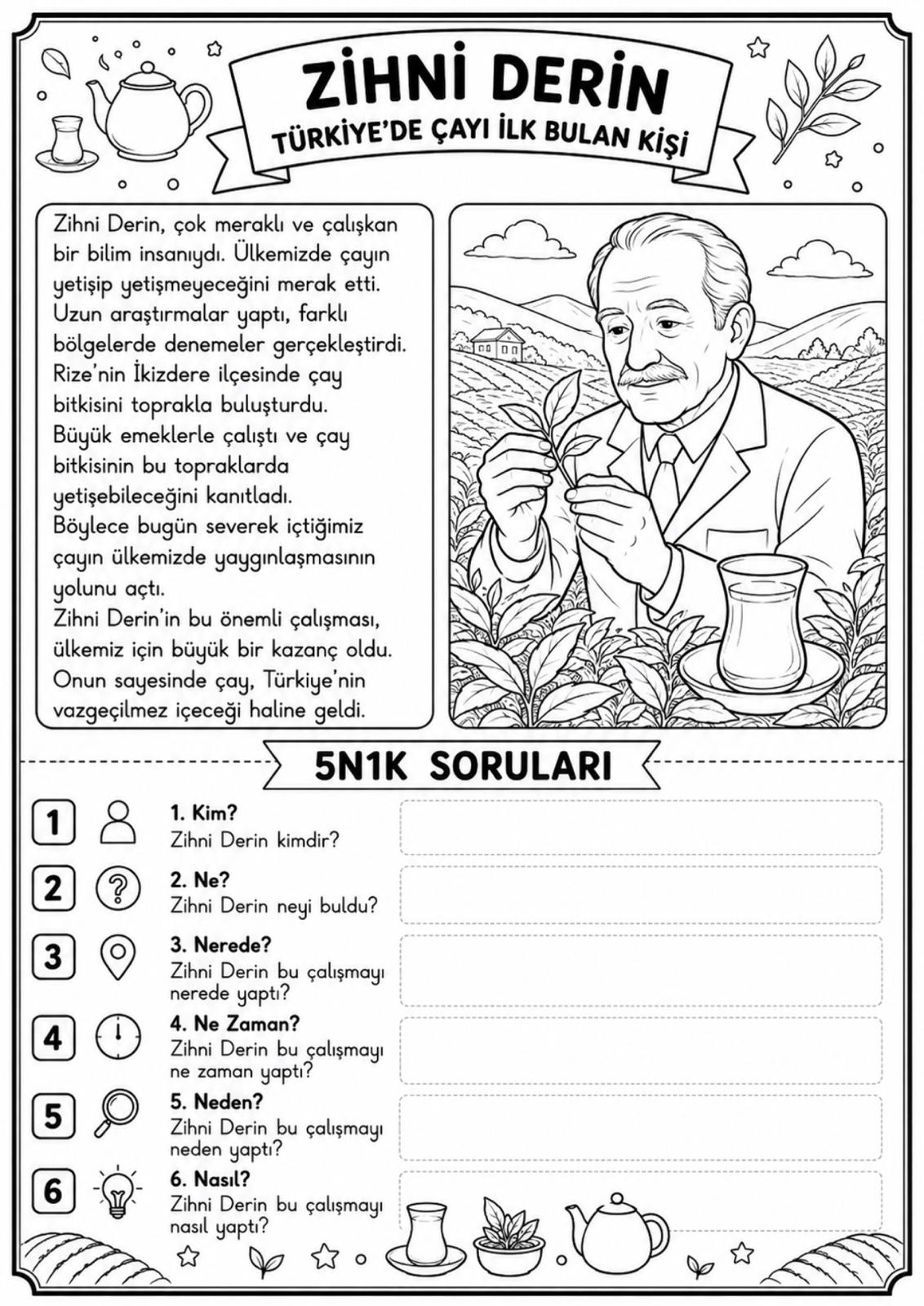 1.Sınıf Okuma Anlama Metinleri