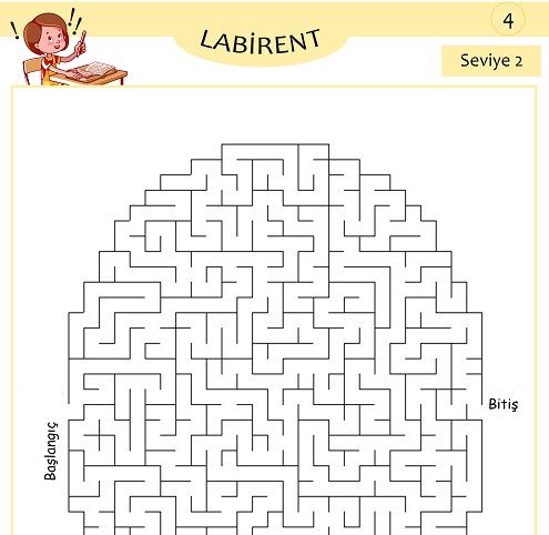 Seviye 2 - Labirent Bulmaca Etkinliği 4