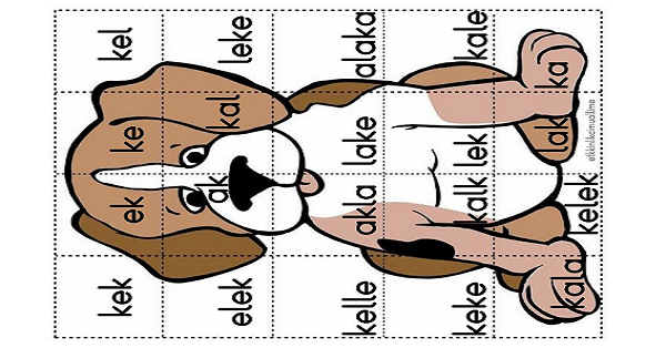 1.Sınıf İlk Okuma Yazma (K-k Sesi) Okuma-Köpek Puzzle