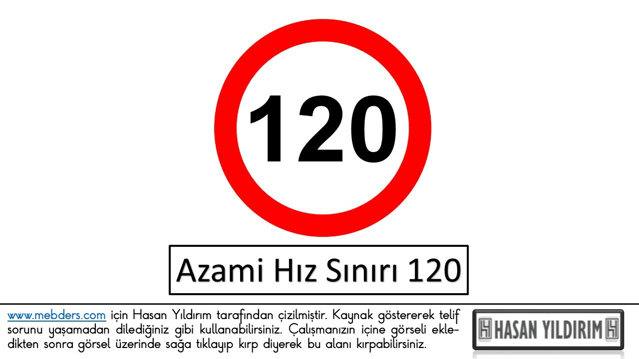 Azami Hız Sınırı 120 PNG