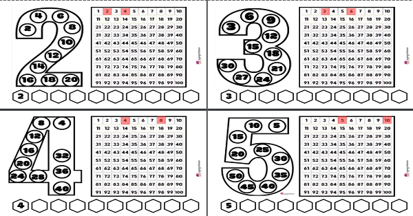 2. Sınıf Matematik İleriye Doğru Ritmik Saymalar Boyamalı