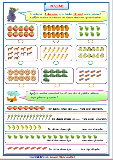 2.Sınıf Matematik Düzine Etkinliği