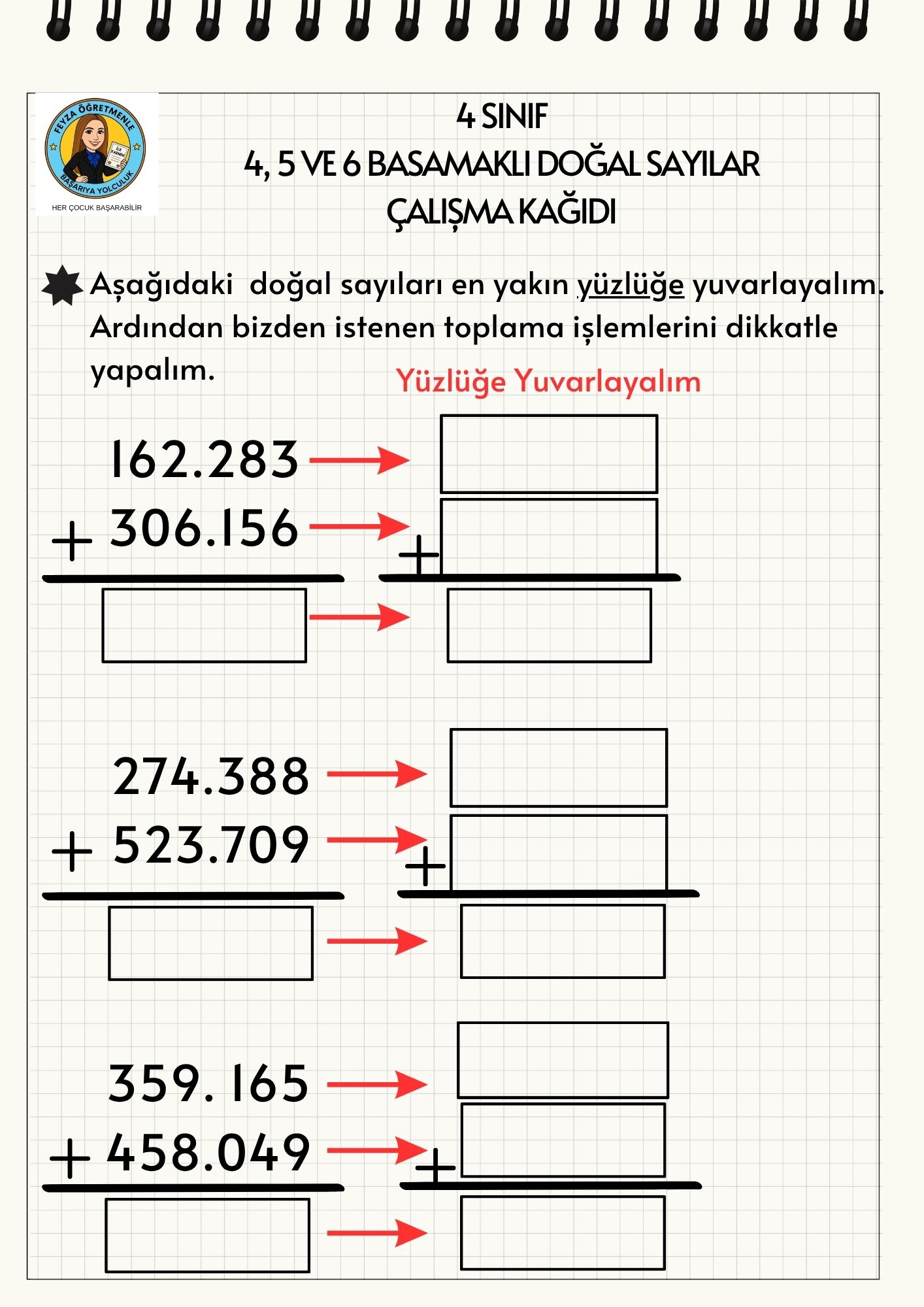 4 Sınıf Dört-Beş-Altı Basamaklı Doğal Sayılar