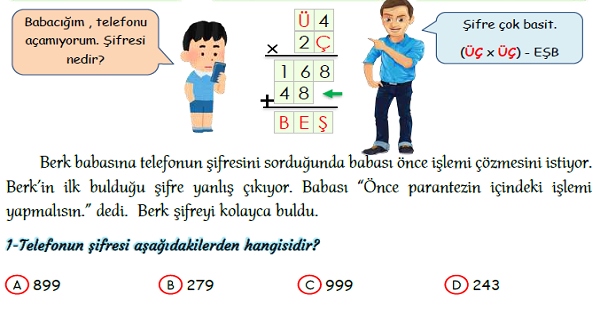 3.Sınıf Matematik Çarpma İşlemi Yeni Nesil Sorular-1