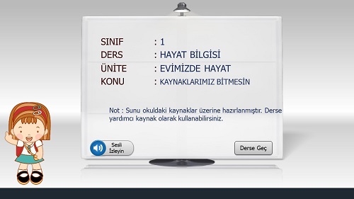 1.Sınıf Hayat Bilgisi Kaynaklarımız Bitmesin Sunusu