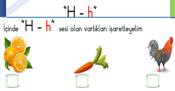 1.Sınıf İlk Okuma Yazma (H-h Sesi) Fasikülü