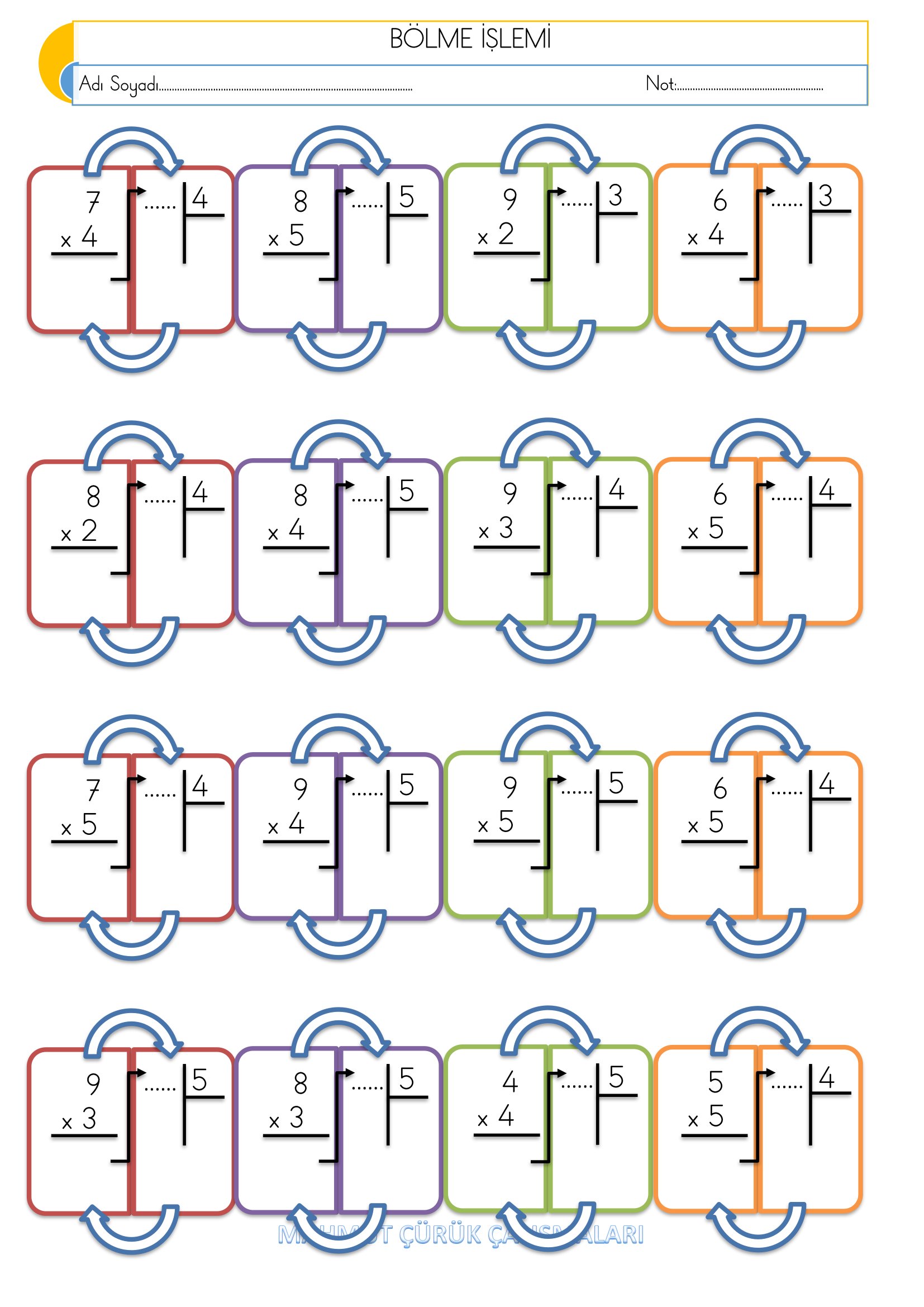2.Sınıf - Matematik Bölme İşlemi Etkinliği-4