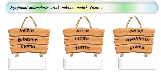 2.Sınıf Türkçe Kelimelerin yaptığı Çağrışımlar Etkinliği-2