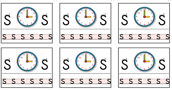 1. Sınıf İlkokuma Yazma S-s Sesi Deftere Yapıştırma